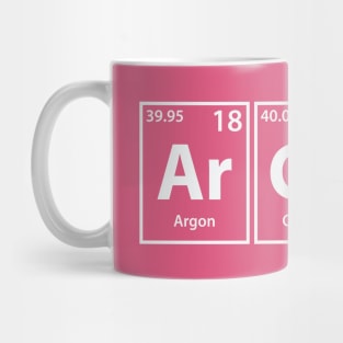 Arcane (Ar-Ca-Ne) Periodic Elements Spelling Mug